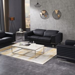 BLACK FOSHAN SOFA HERA 1S+2S+3S AG03 / FM356