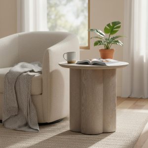 Donlup End Table, Beige