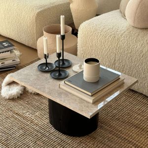 Luxury Modern Home Furniture Collection - Including Marble Coffee Table, Sofa, Side Table & High-End Decor Pieces