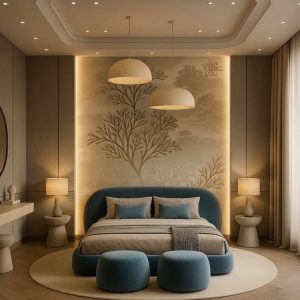 Azure Curve Bed