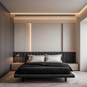 Sitka Queen Velvet Upholstered Platform Bed