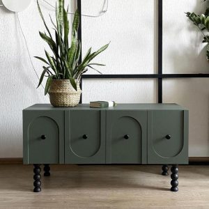 Art Deco Wave Buffet Cabinet