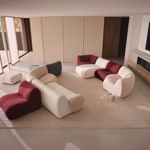 ROOTS - Aesthetic Low-Profile Curved Sofa