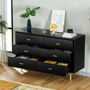 ROOTS - Noir Glamour 6-Drawer Dresser