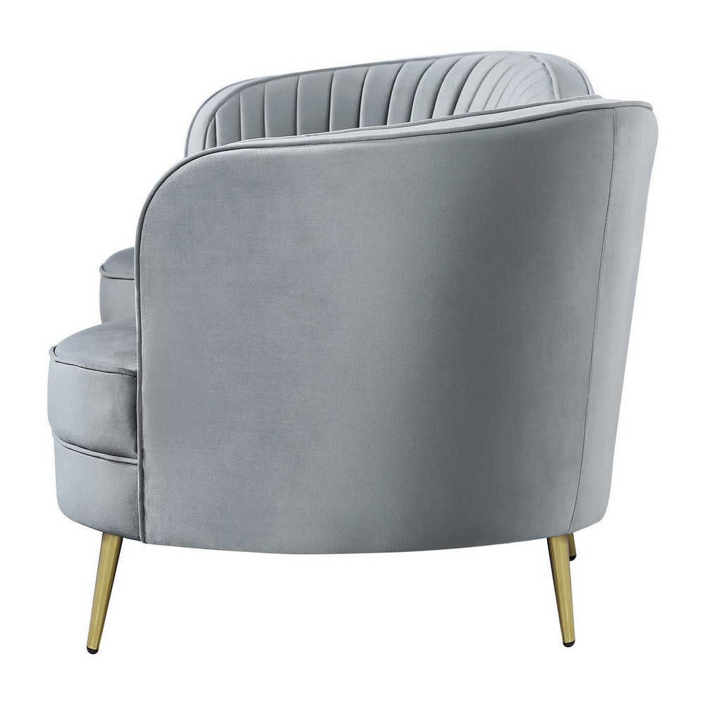 ROOTS - Art Deco-Inspired Curved Kidney Sofa - Image 4