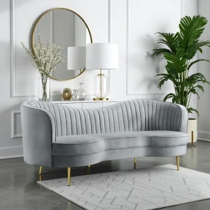 ROOTS - Art Deco-Inspired Curved Kidney Sofa