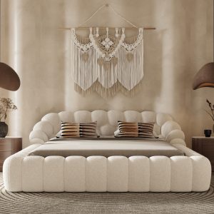 ROOTS - Haven Fluted Upholstered Bed