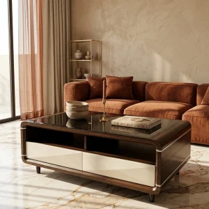 ROOTS - Aura Curved Glass Coffee Table