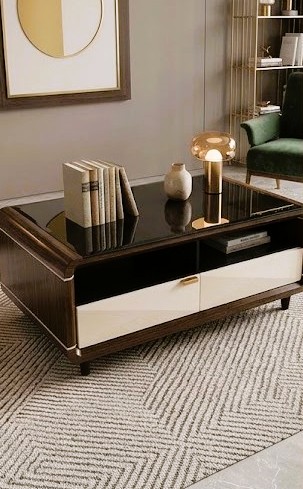 ROOTS - Aura Curved Glass Coffee Table - Image 6